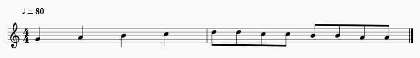 Eighth notes or quavers
