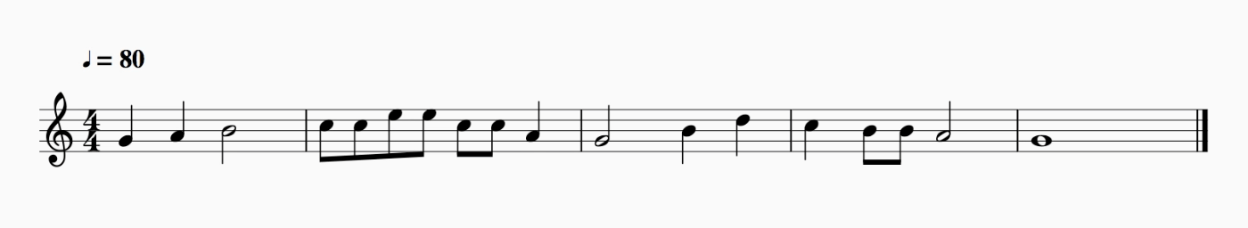 Music rhythm example 2