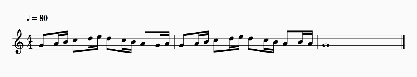 Music rhythm example 6